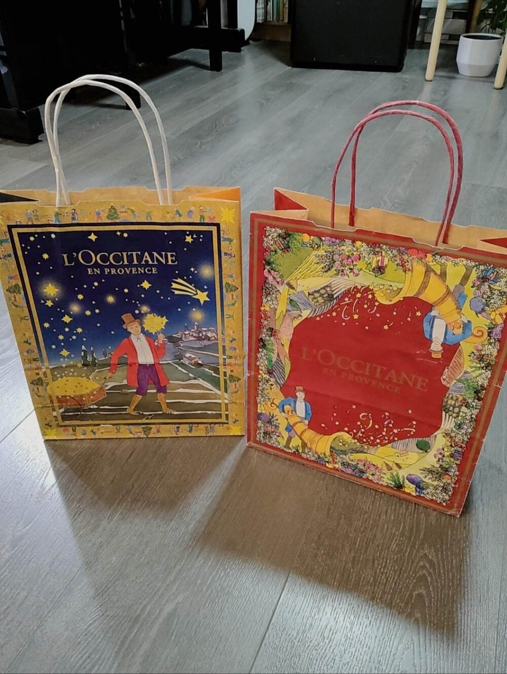 L'OCCITANE Decorative Shopping Bags - Set Of 2